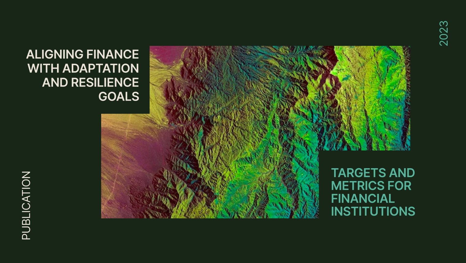 Aligning Finance with Adaptation and Resilience Goals