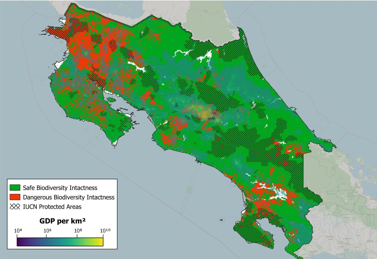 Mapping asset exposure to flooding and cyclones in Costa Rica