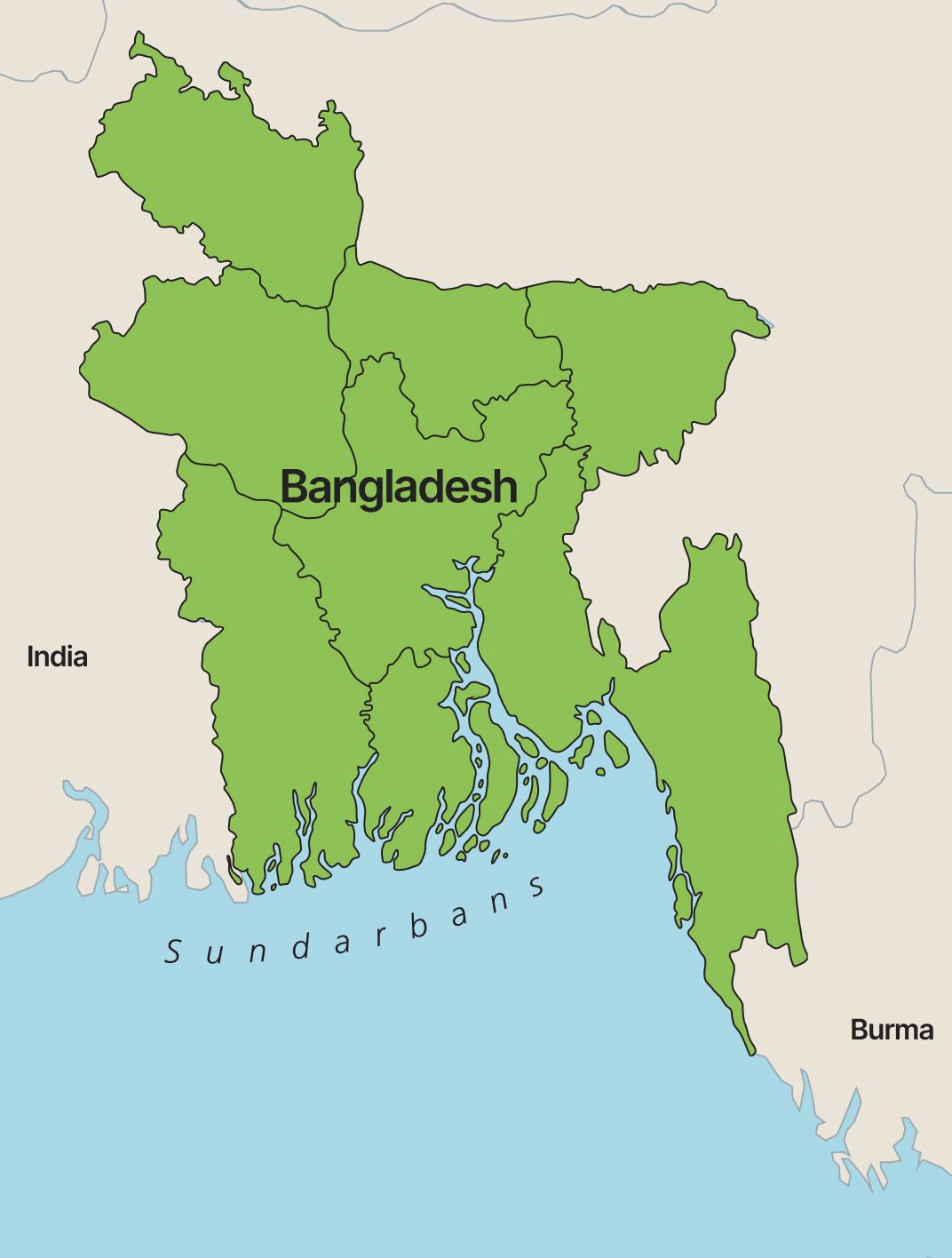 map of Bangladdesh